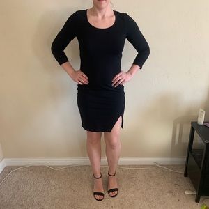 Black fitted Express dress size M